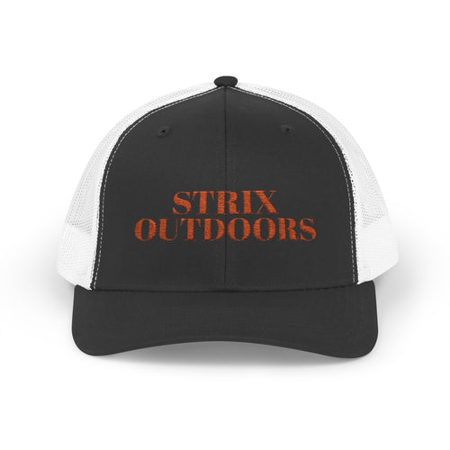 Strix Outdoors Trucker Cap - Camo Logo Snapback Hat for Hunting & Outdoor Enthusiasts