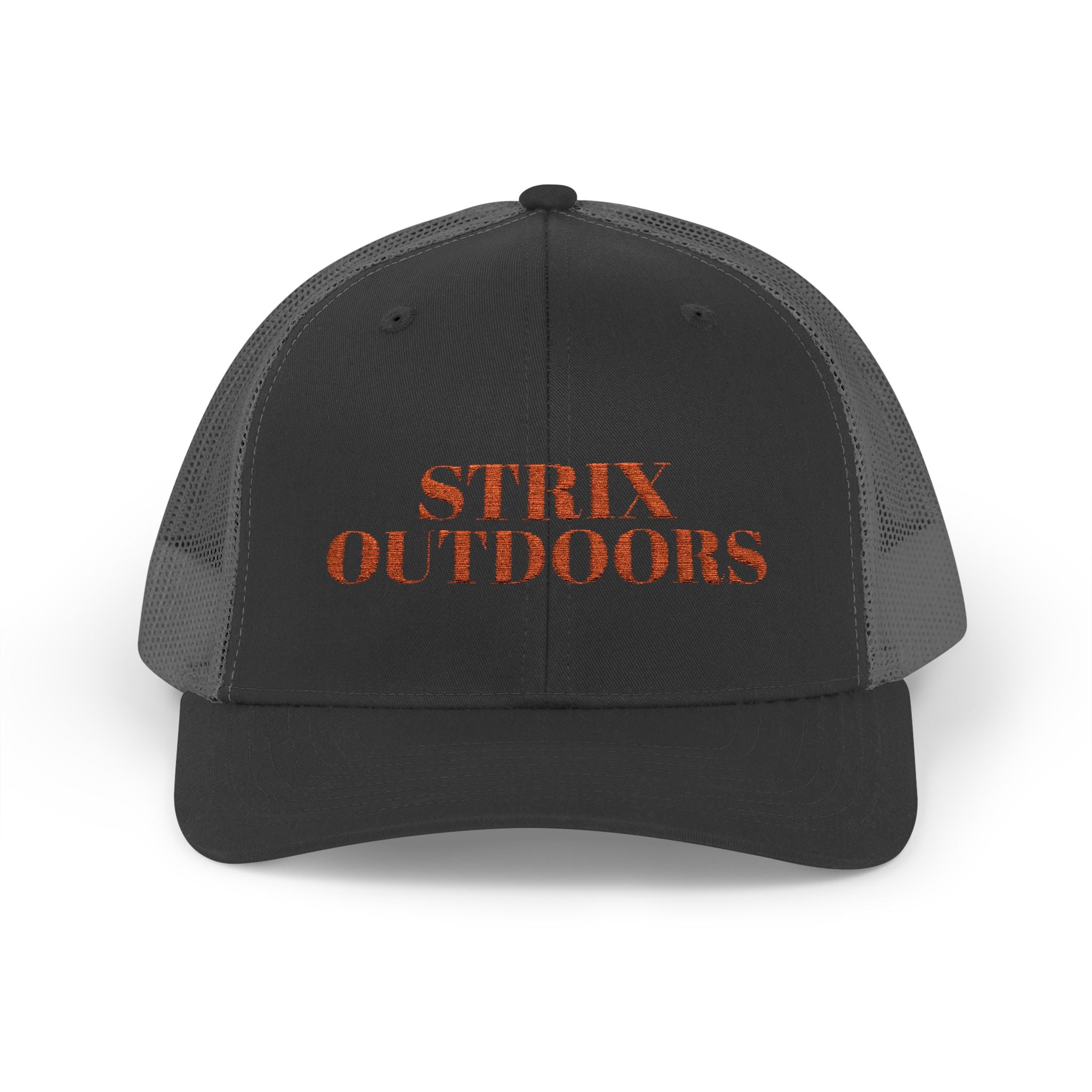 Strix Outdoors Trucker Cap - Camo Logo Snapback Hat for Hunting & Outdoor Enthusiasts