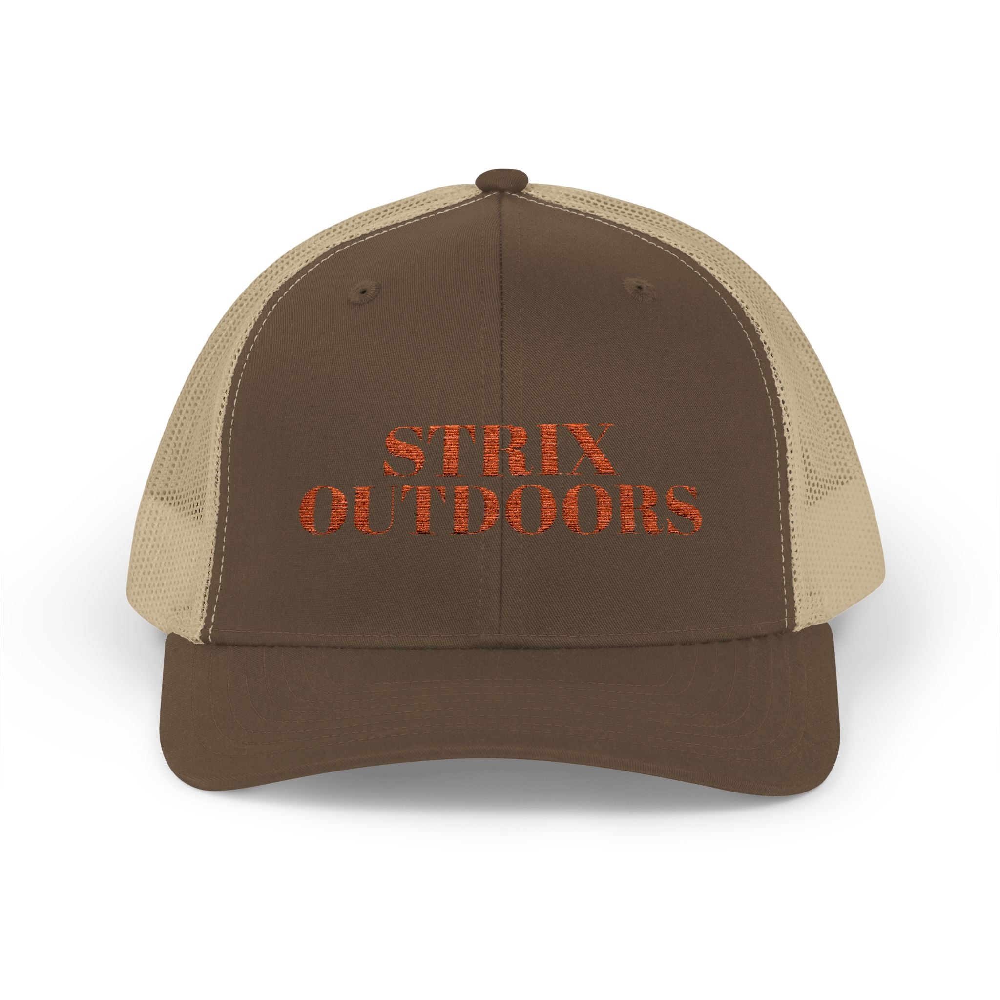 Strix Outdoors Trucker Cap - Camo Logo Snapback Hat for Hunting & Outdoor Enthusiasts